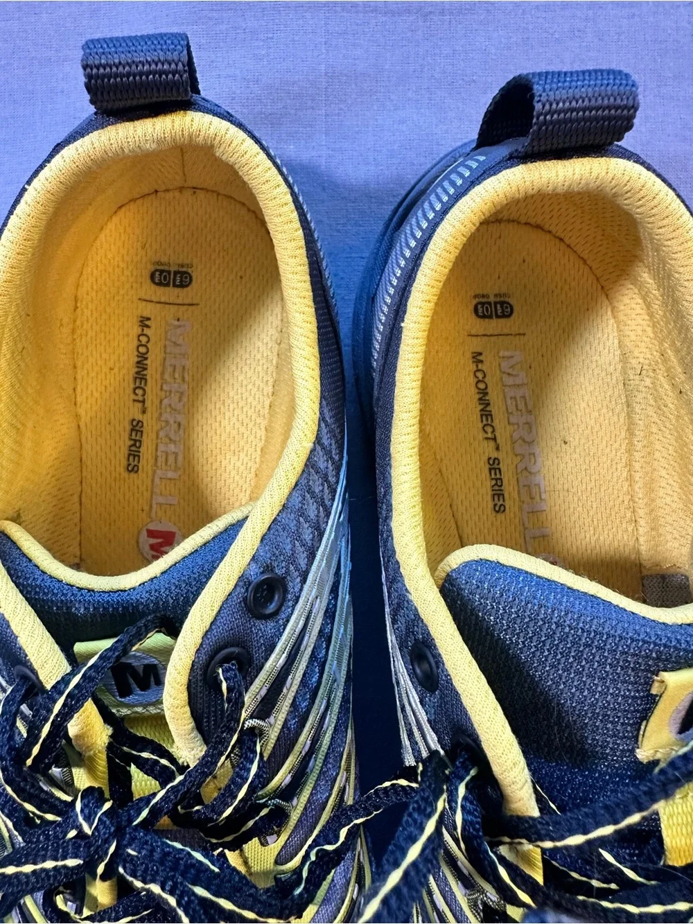 Merrell‎ Gray and Yellow Athletic Sneakers